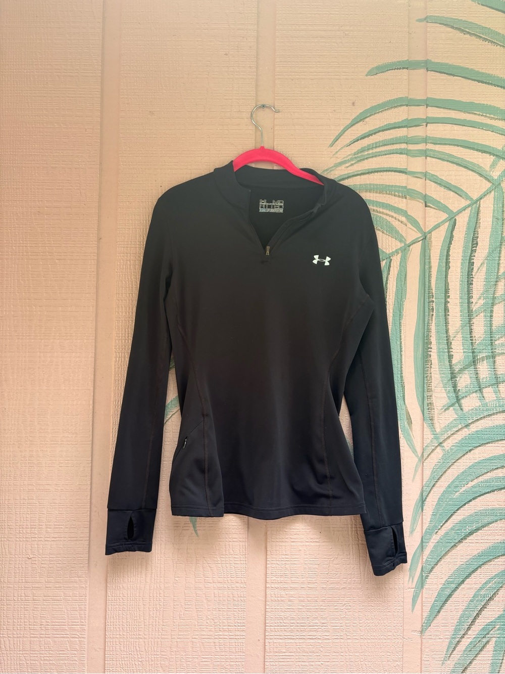 Under Armour Black Women's Long-Sleeve Quarter-Zip Training Top